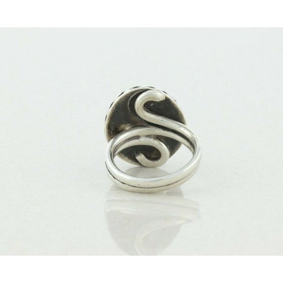 Sterling Silver Iridescent Brown Stone Ring Size 6 3/4 - Picture 6 of 6